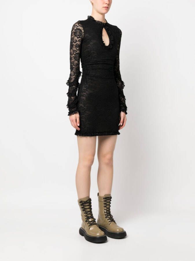 MSGM Mini-jurk met kant Zwart