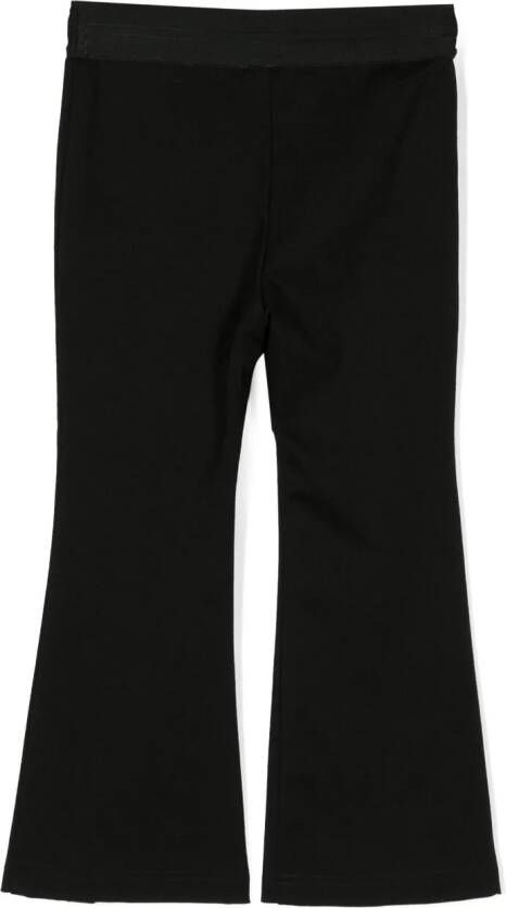 MSGM Kids Broek met elastische taille Zwart