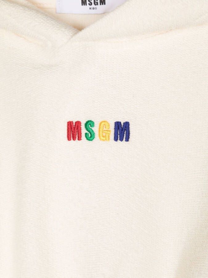 MSGM Kids Pullover met capuchon Beige