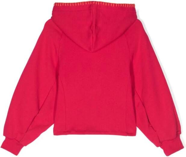 MSGM Kids Cropped hoodie Roze