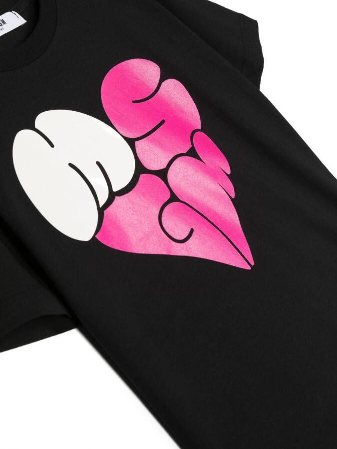 MSGM Kids T-shirt met geborduurd logo Zwart