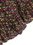 MSGM Kids Rok met bloe print Zwart - Thumbnail 3