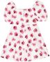 MSGM Kids Jurk met bloe print Wit - Thumbnail 2