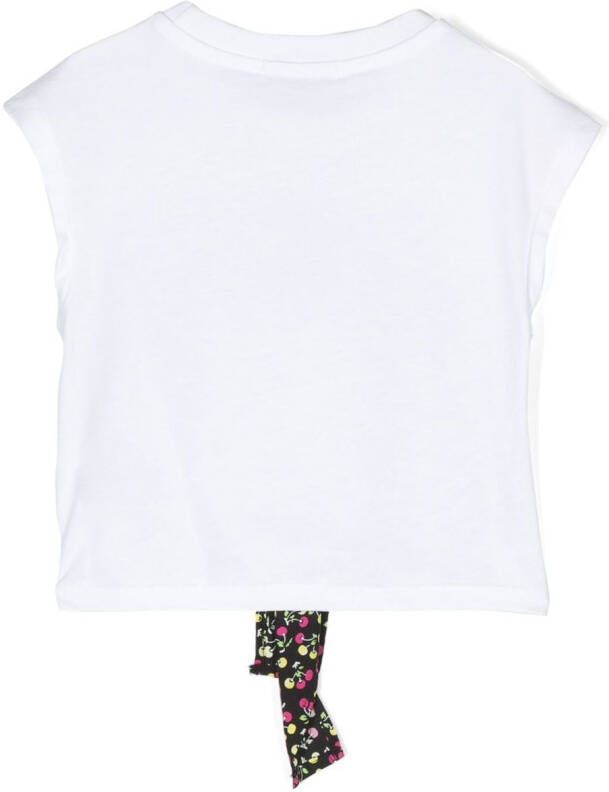 MSGM Kids T-shirt met bloemenprint Wit