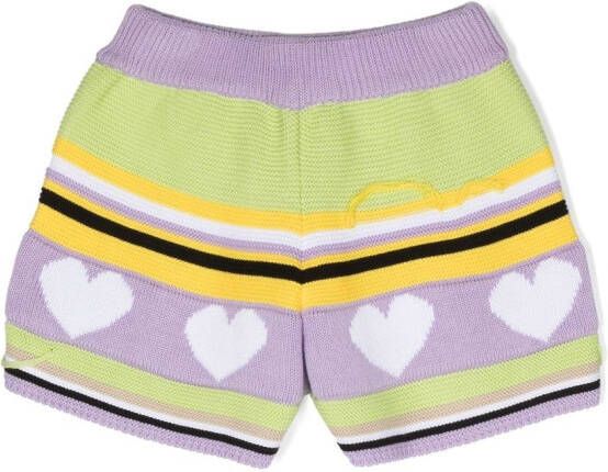 MSGM Kids Gebreide shorts Paars