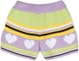 MSGM Kids Gebreide shorts Paars - Thumbnail 2