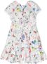 MSGM Kids Handgeverfde jurk Wit - Thumbnail 2