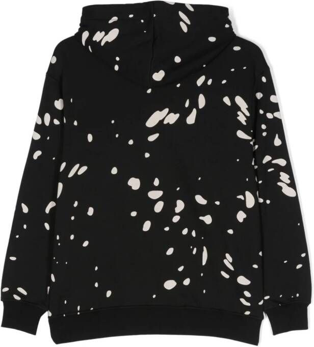 MSGM Kids Hoodie met logoprint Zwart