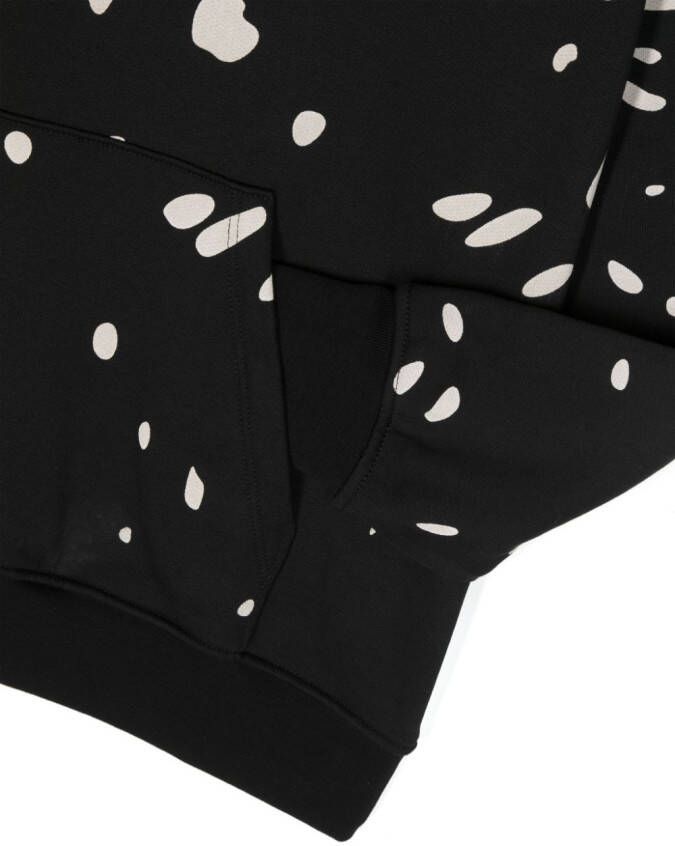 MSGM Kids Hoodie met logoprint Zwart