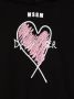 MSGM Kids Hoodie met logoprint Zwart - Thumbnail 3