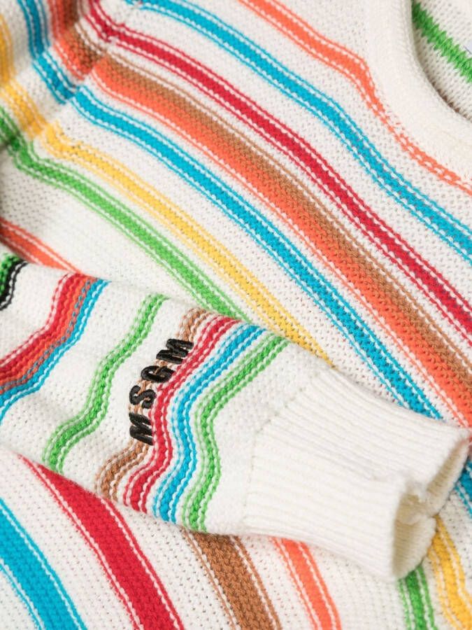 MSGM Kids Katoenen sweater Wit