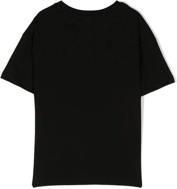 MSGM Kids T-shirt met geborduurd logo Zwart
