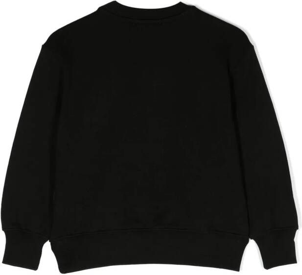 MSGM Kids Sweater met logoprint Zwart