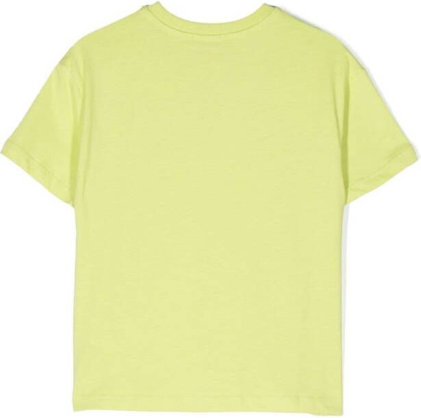 MSGM Kids T-shirt met logoprint Groen