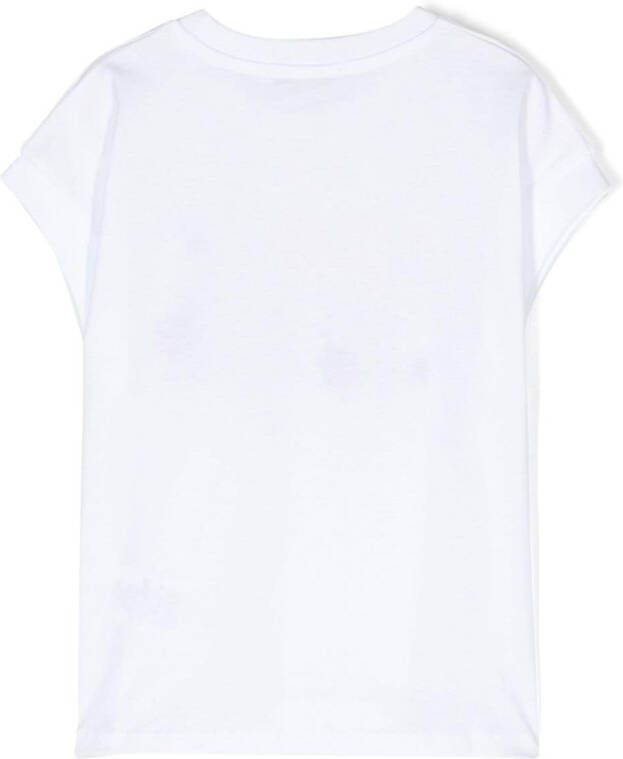 MSGM Kids T-shirt met logoprint Wit