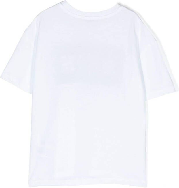 MSGM Kids T-shirt met logoprint Wit