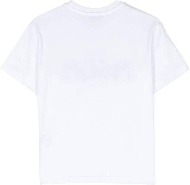 MSGM Kids T-shirt met logoprint Wit
