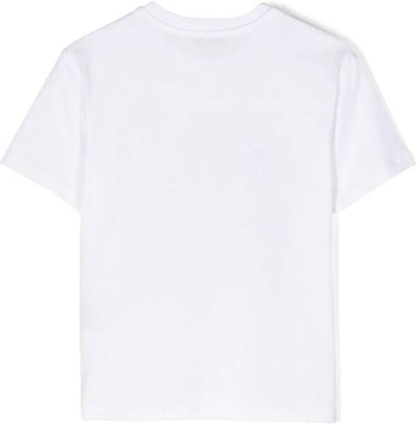 MSGM Kids T-shirt met logoprint Wit