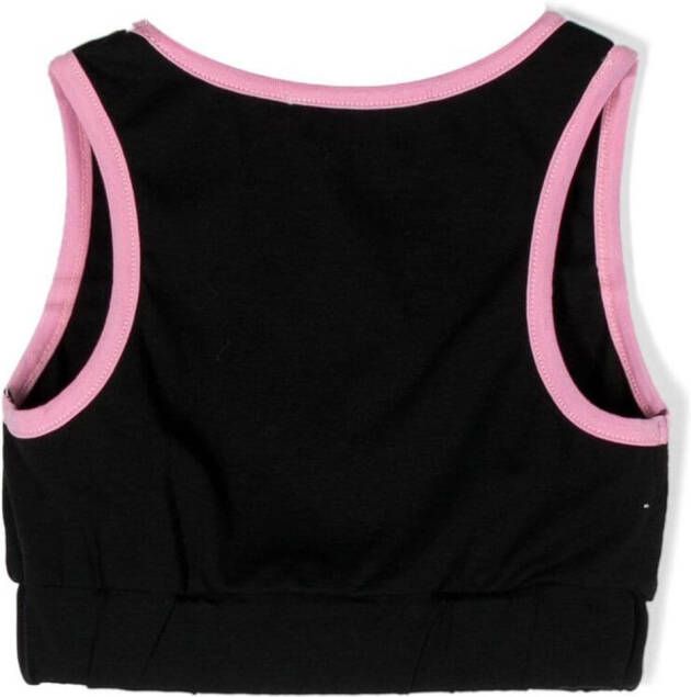 MSGM Kids Tanktop met logoprint Zwart