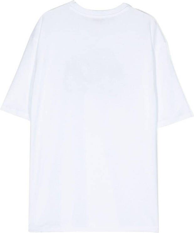 MSGM Kids T-shirt met logoprint Wit