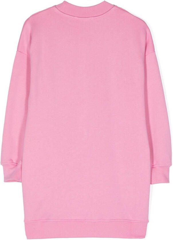 MSGM Kids Sweaterjurk met logoprint Roze