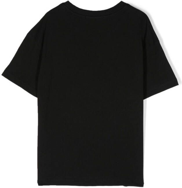 MSGM Kids T-shirt met logoprint Zwart