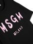 MSGM Kids T-shirt met logoprint Zwart - Thumbnail 3
