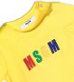 MSGM Kids T-shirt met logoprint Geel - Thumbnail 3