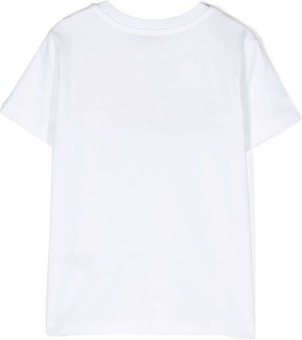 MSGM Kids T-shirt met logoprint Wit