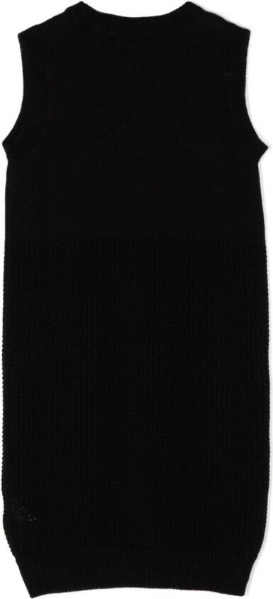 MSGM Kids Mouwloze jurk Zwart