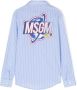 MSGM Kids Shirt met logoprint Blauw - Thumbnail 2