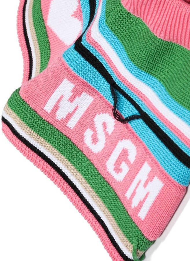 MSGM Kids Shorts met logo Roze