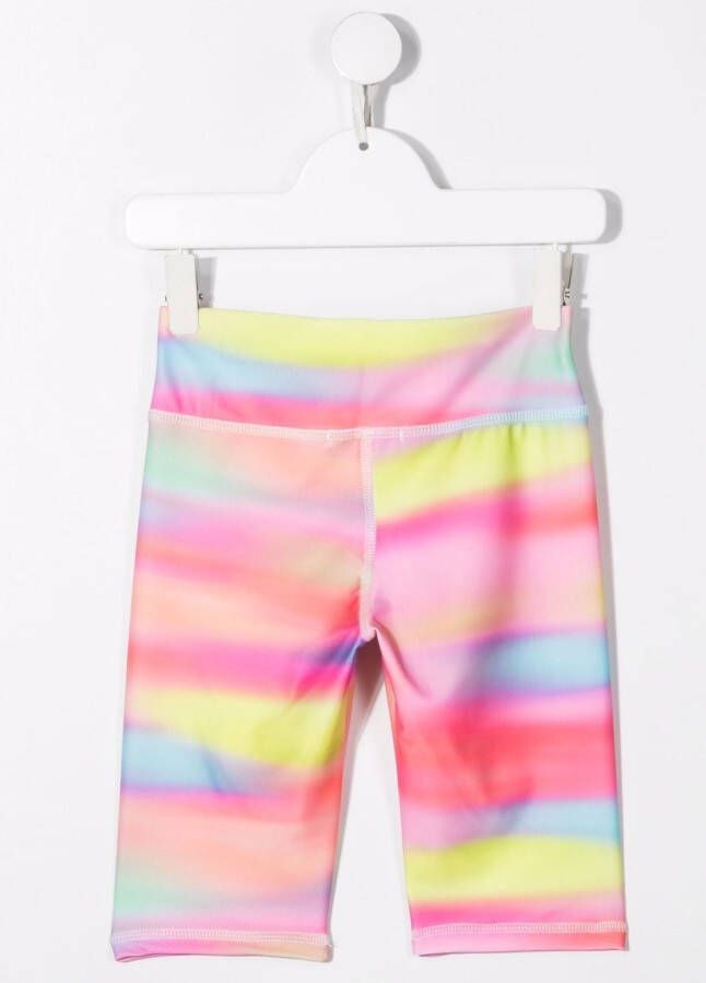 MSGM Kids Shorts met tie-dye print Roze