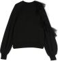 MSGM Kids Sweater met logoprint Zwart - Thumbnail 2