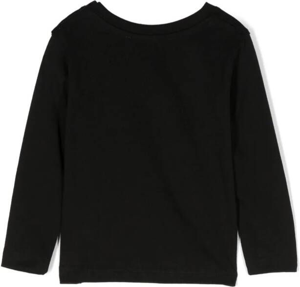 MSGM Kids Sweater met logoprint Zwart