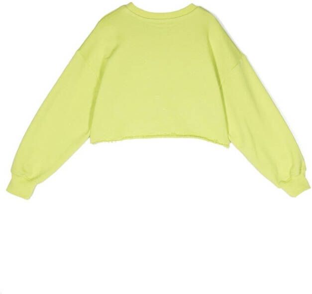 MSGM Kids Sweater met pailletten Groen