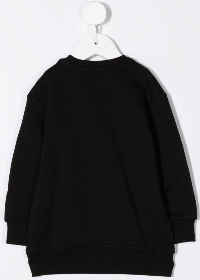 MSGM Kids Sweaterjurk met logoprint Zwart