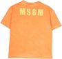 MSGM Kids T-shirt met logoprint Oranje - Thumbnail 2