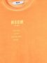 MSGM Kids T-shirt met logoprint Oranje - Thumbnail 3