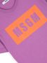 MSGM Kids T-shirt met logoprint Paars - Thumbnail 3