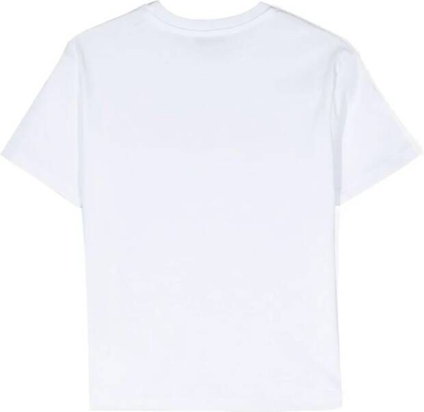 MSGM Kids T-shirt met logoprint Wit