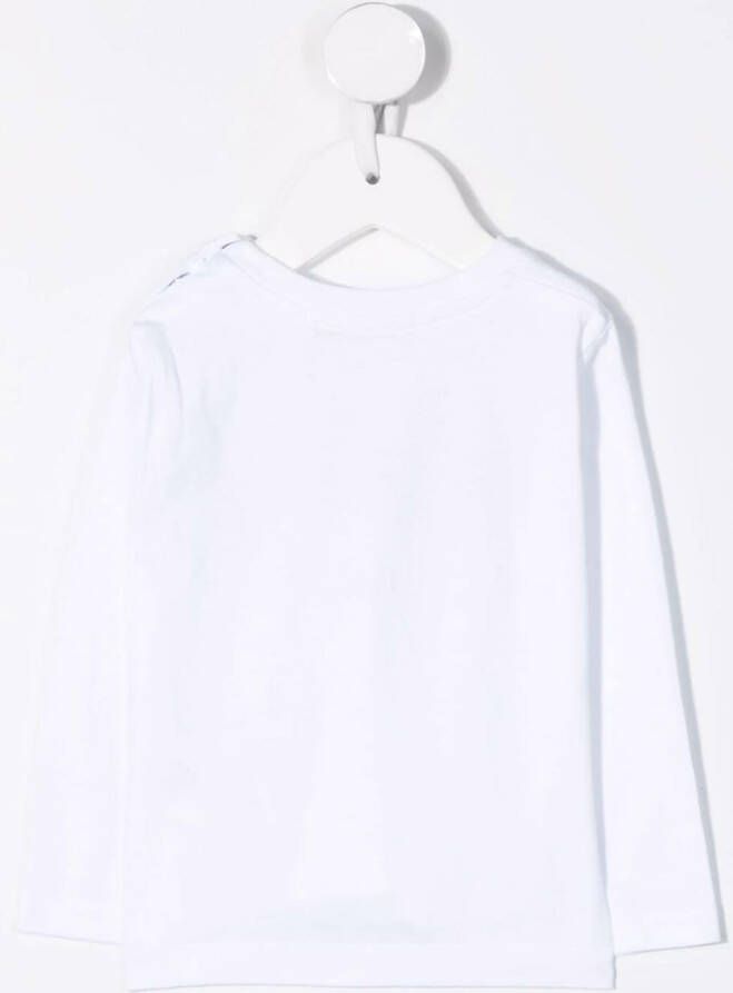 MSGM Kids T-shirt met logoprint Wit