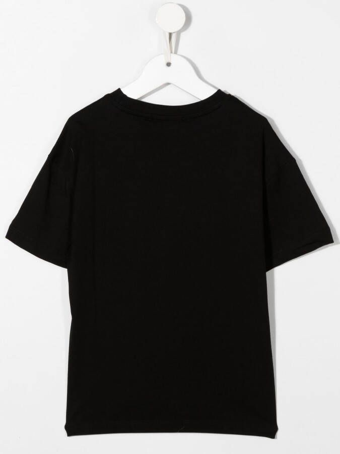 MSGM Kids T-shirt met logoprint Zwart
