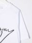 MSGM Kids T-shirt met pailletten logo Wit - Thumbnail 3
