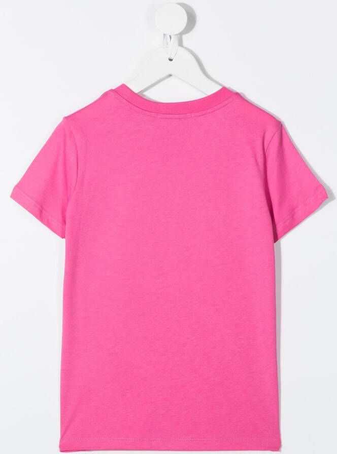 MSGM Kids T-shirt met pailletten Roze