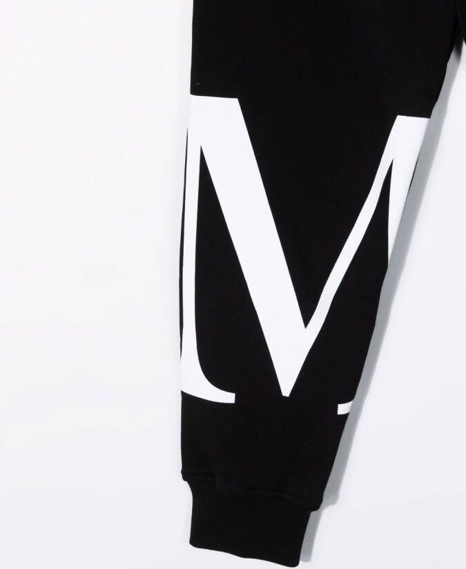 MSGM Kids Trainingsbroek met logoprint Zwart