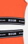 MSGM Kids Trainingspak met logo afwerking Oranje - Thumbnail 3