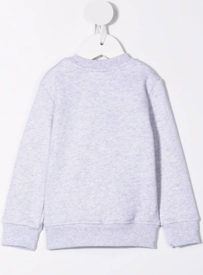 MSGM Kids Trui met logoprint Grijs