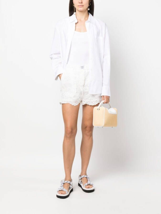 MSGM Shorts met kant Wit