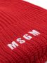 MSGM Muts met geborduurd logo Rood - Thumbnail 2